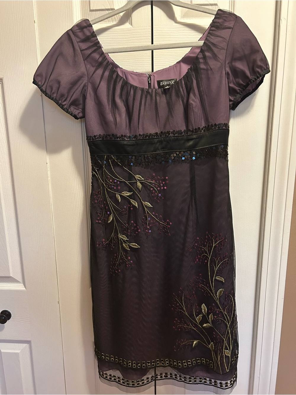 Adrianna Papel Embroidered Sheath Dress